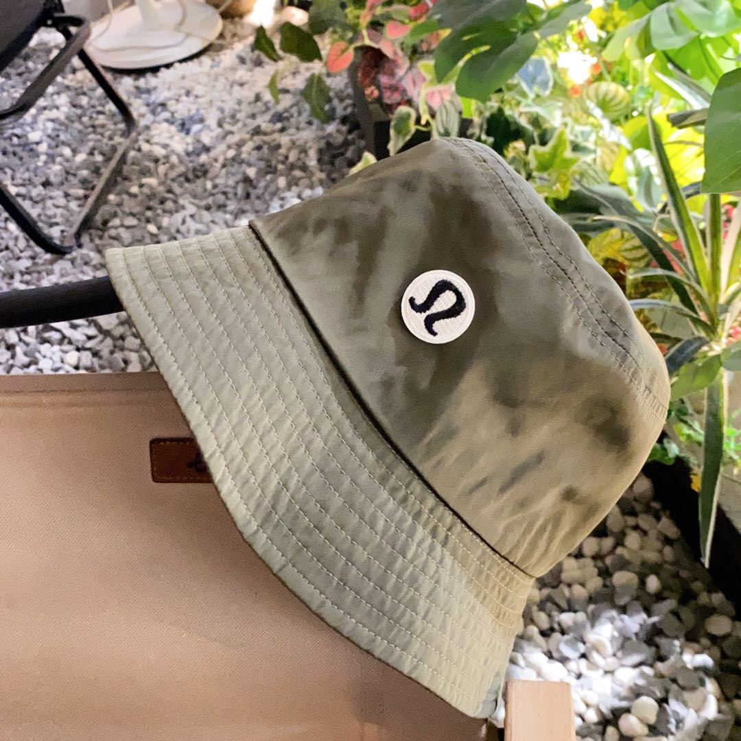 Run LuLulemon 2025, new fish hat. He’s a man and a woman. Rice, gray, olive green - 图片 7