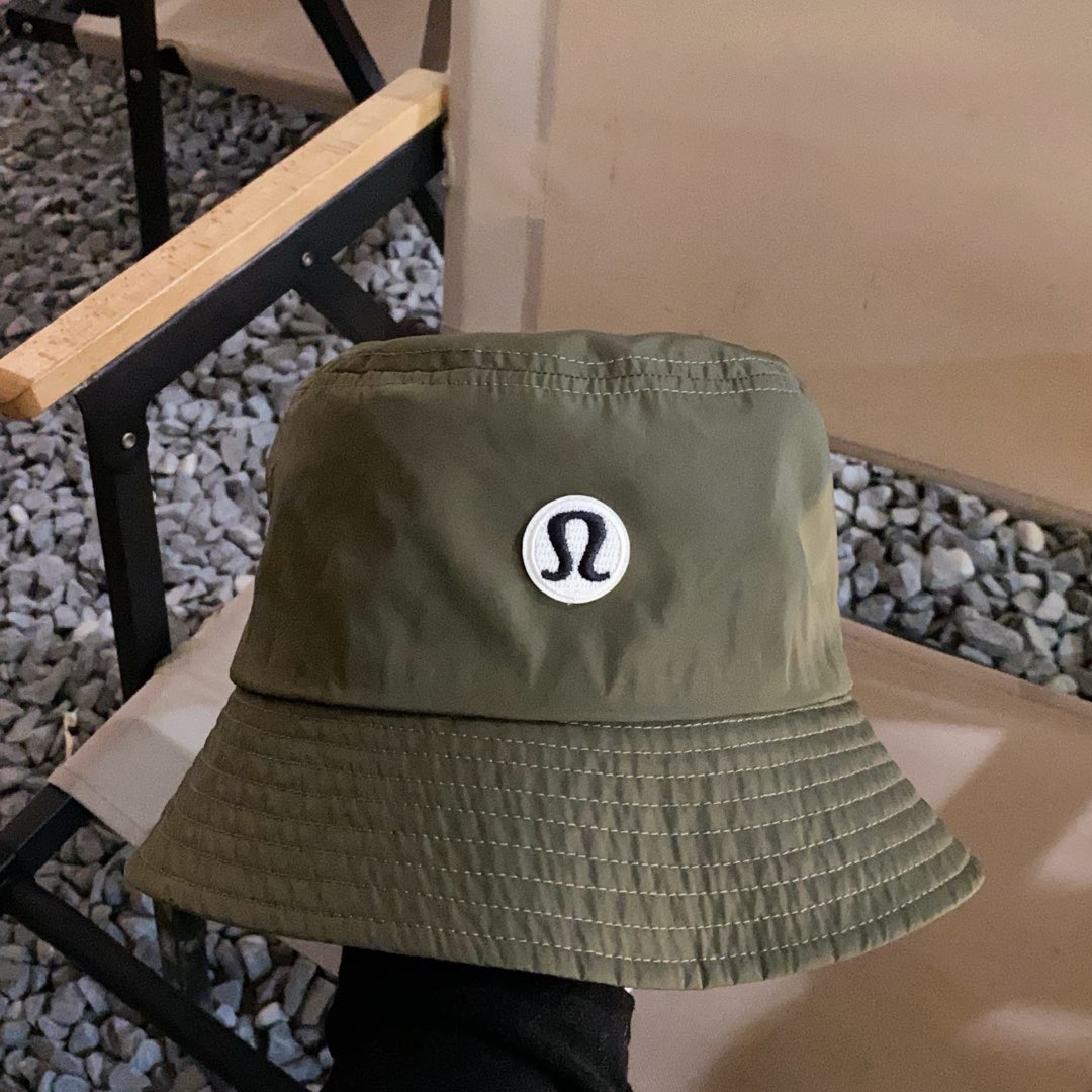 Run LuLulemon 2025, new fish hat. He’s a man and a woman. Rice, gray, olive green - 图片 3