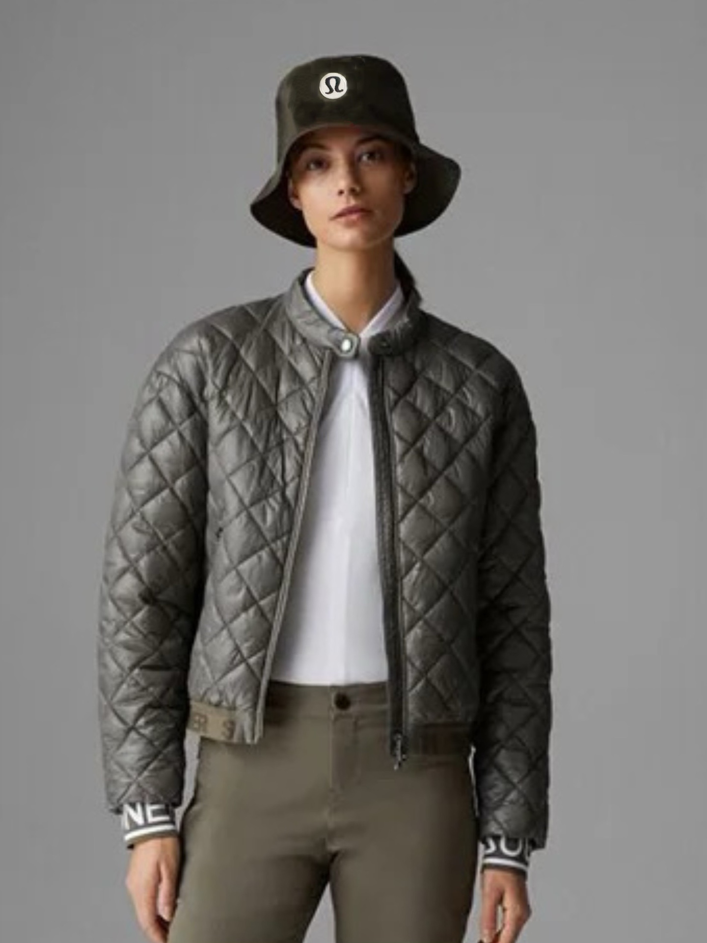 Run LuLulemon 2025, new fish hat. He’s a man and a woman. Rice, gray, olive green