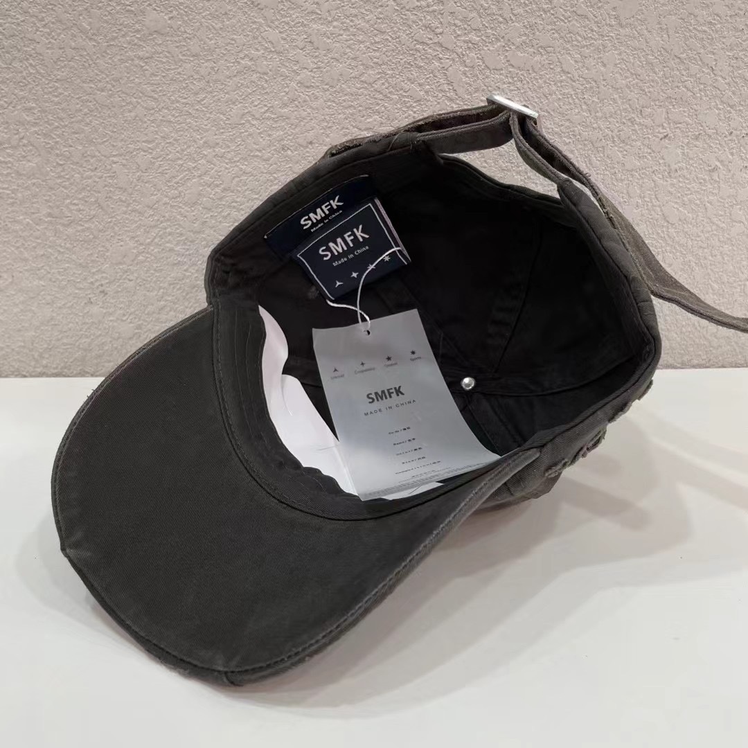 SMFK Embroidered Cotton Baseball Cap for Men and Women, 100% Cotton, Adjustable Size - 图片 8
