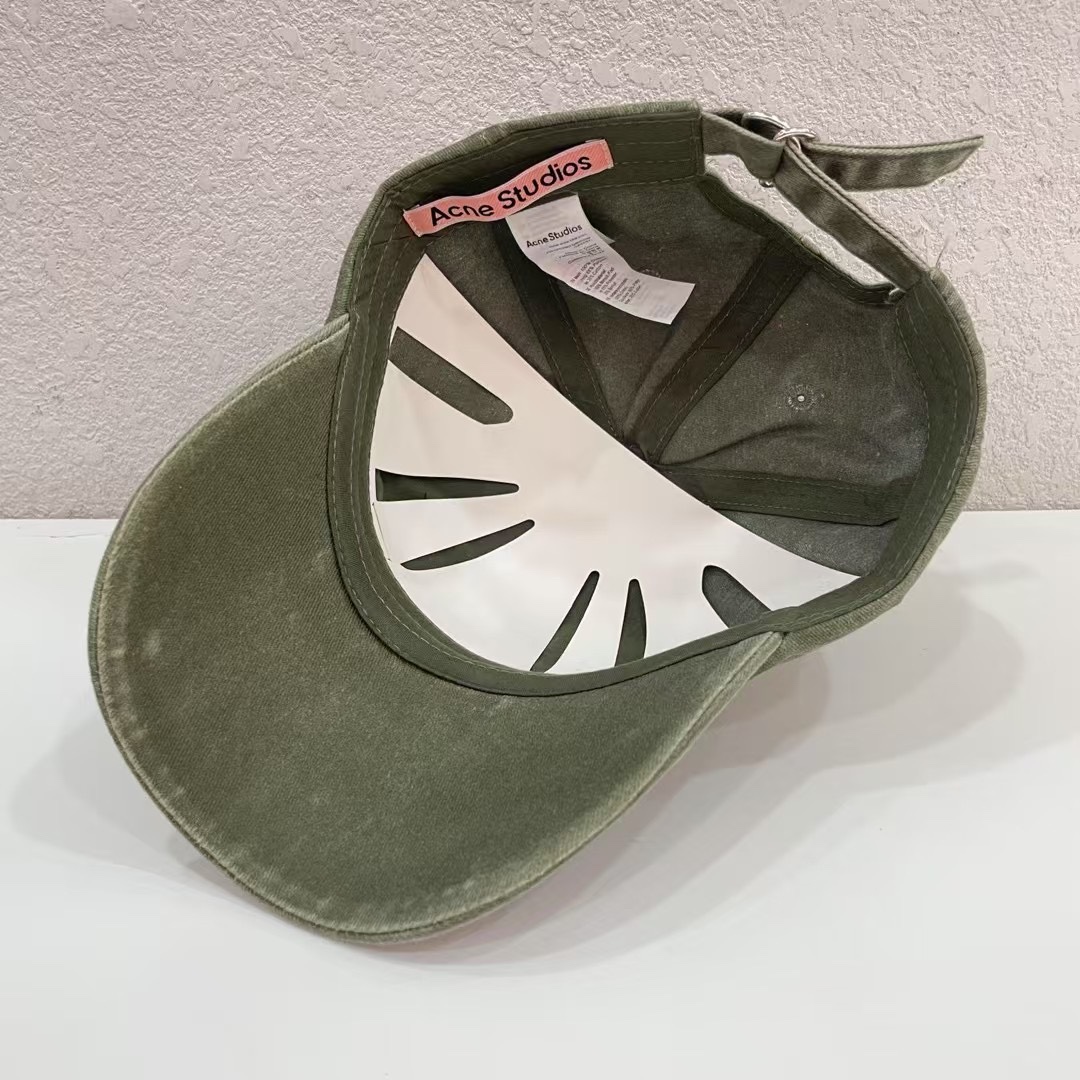 95 runs. Acne’s summer and summer. The letter embroidered baseball cap. Fashion Monument White, gray, gray - 图片 8