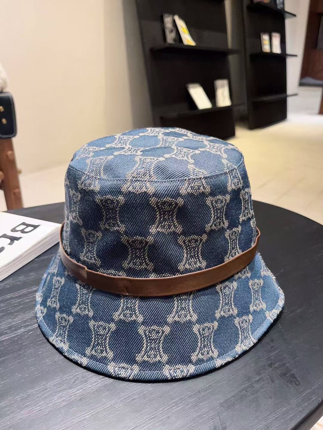 Unique Custom Cowboy Blue Cap for Fisherman, 55-58cm Size – 116. - 图片 5