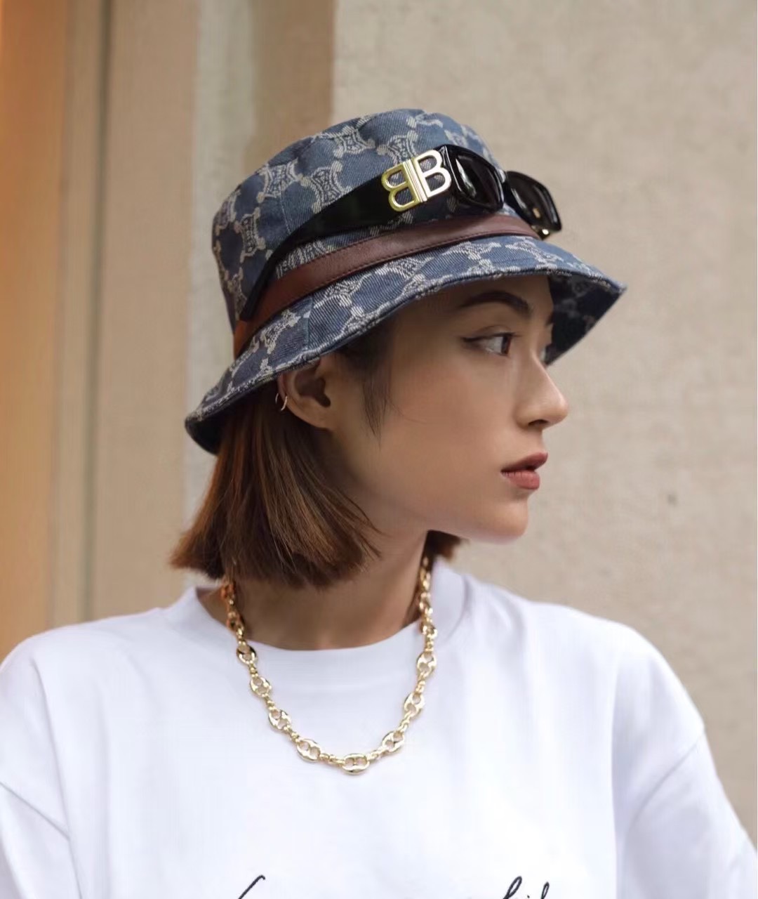 Unique Custom Cowboy Blue Cap for Fisherman, 55-58cm Size – 116. - 图片 1