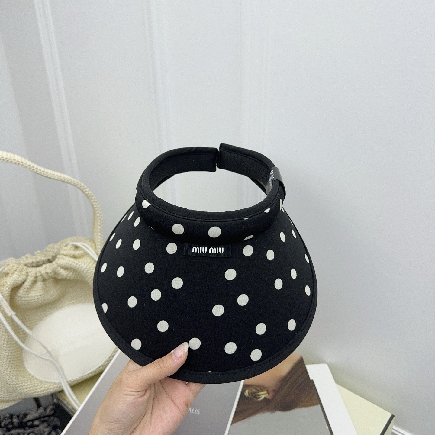 NO:229081,Running volume MiuMiu~Sweet empty top hat Polka dot elements, full of temperament!  Hat Straw Hat Fisherman Hat Baseball Hat, Hats, Miumiu, espadrilles, hats19860909跑量 MiuMiu～甜美空顶帽 波点元素,气质十足！帽子草帽渔夫帽棒球帽,帽子,miumiu,espadrilles,hats,hat