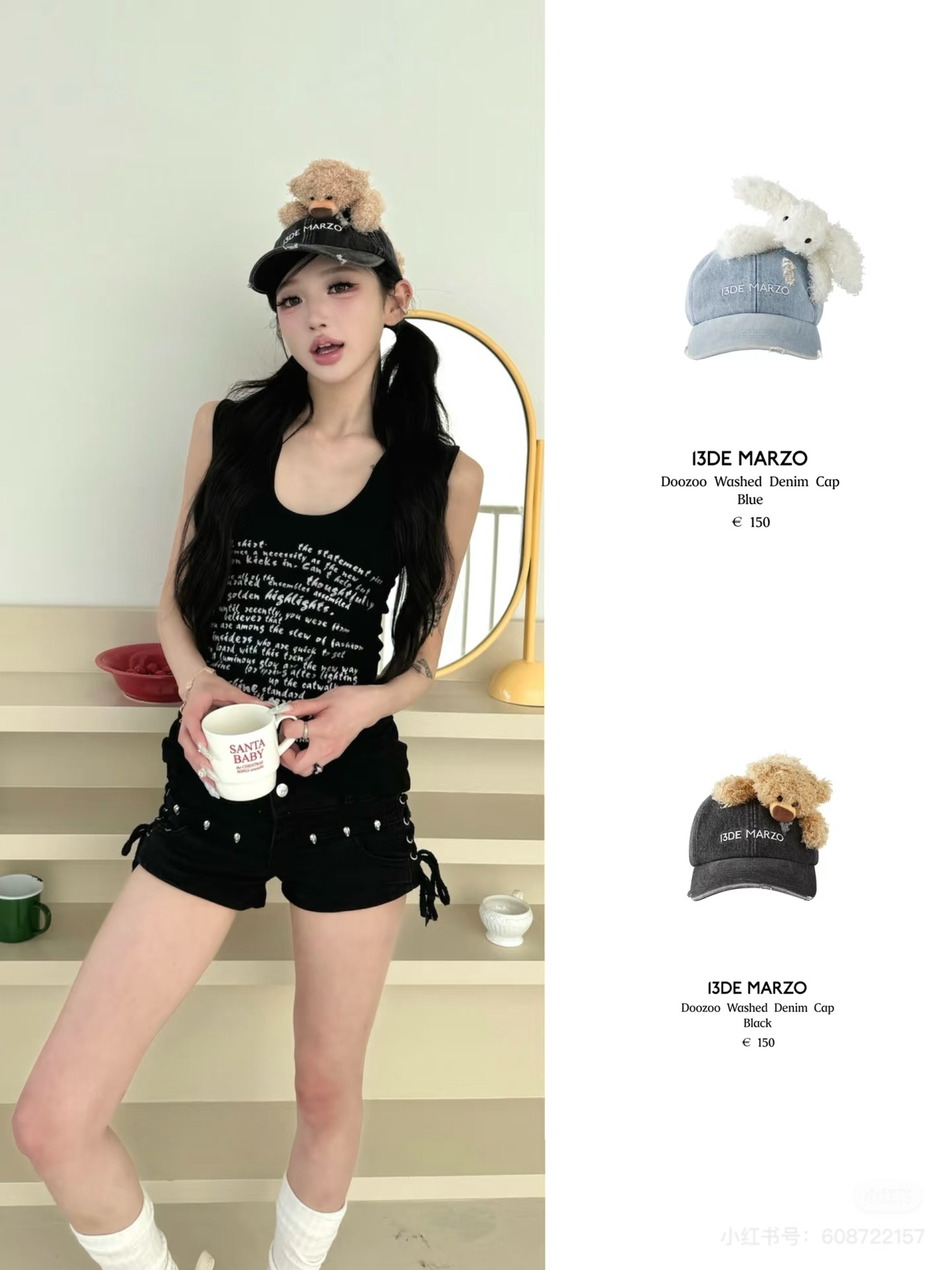 NO:343561,Running volume DEMARZO | Who wouldn't love the bear baseball hat? It's so cute. The bear embroidery on the hat is exquisite and cute, and it makes people fall in love with the color matching very fresh at first sight. The style of the baseball cap is not only fashionable and versatile, but also can well modify the face shape, making the face look smaller and more delicate. Hats, straw hats, fisherman's hats, baseball hats, hats, espadrilles, hats跑量 DEMARZO|谁会不爱小熊棒球帽 太可爱啦 帽子上的小熊刺绣精致可爱, 让人一眼就爱上颜色搭配非常清新 鸭舌帽的款式不仅时尚百搭 还能很好地修饰脸型,显得脸更小更精致哦帽子草帽渔夫帽棒球帽,帽子,espadrilles,hats,hat