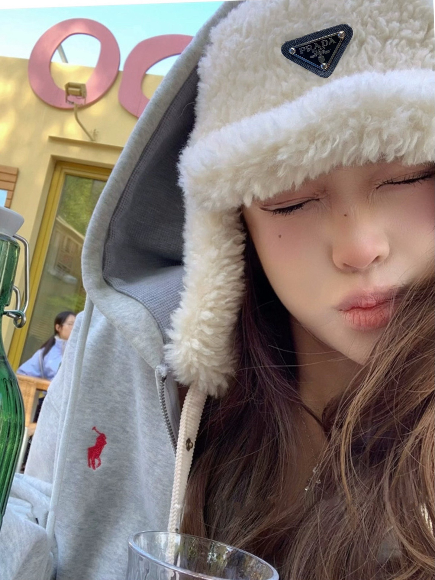 NO:617608,Running volume is new - new autumn and winter furry ski ear protection hat white camel high quality popular hat fisherman hat baseball cap knitted hat, hat, espadrilles, hats19860909跑量 上新 — 秋冬新款毛毛护耳滑雪护耳帽 白色 驼色 高品质爆款帽子渔夫帽棒球帽针织帽,帽子,espadrilles,hats,hat