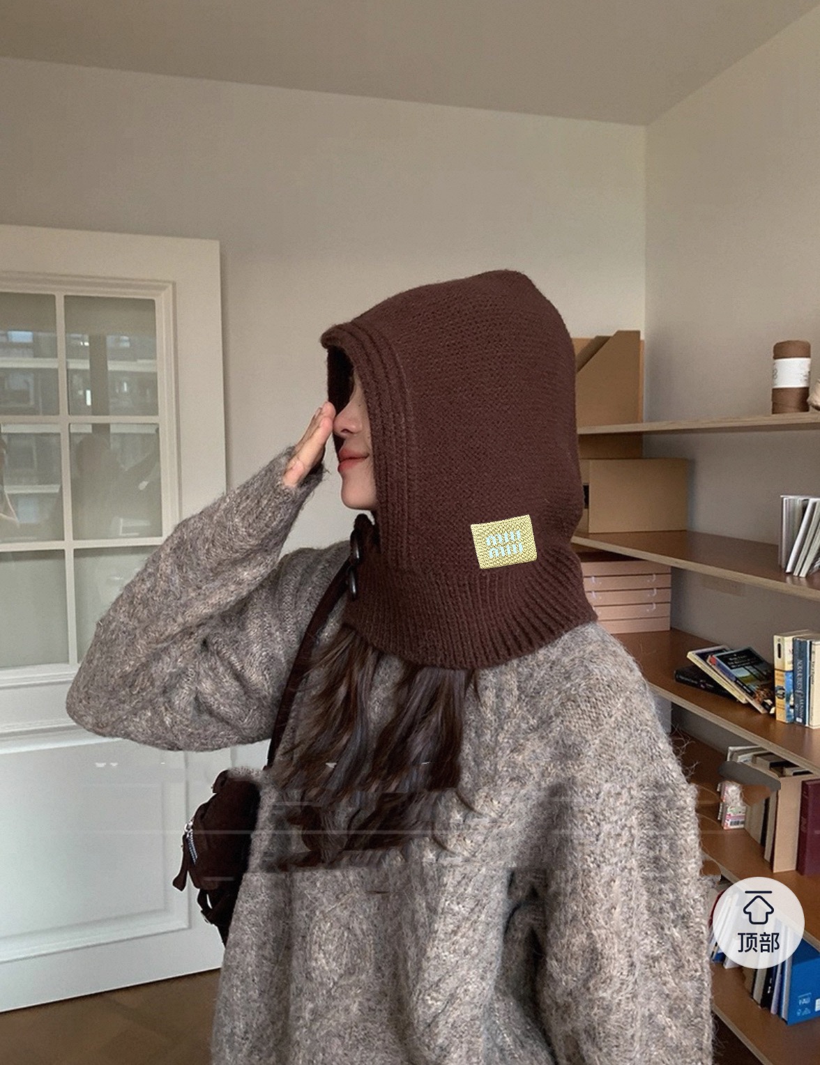 NO:617633,Running volume MiuMiu～The new autumn and winter hooded knitted style, a versatile small item that you can wear with your eyes closed, one size fits all, hats, fisherman hats, baseball caps, knitted hats, hats, miumiu, espadrilles, hats19860909跑量 MiuMiu～秋冬新款连帽 针织款 闭眼入的百搭小单品 均码 帽子渔夫帽棒球帽针织帽,帽子,miumiu,espadrilles,hats,hat