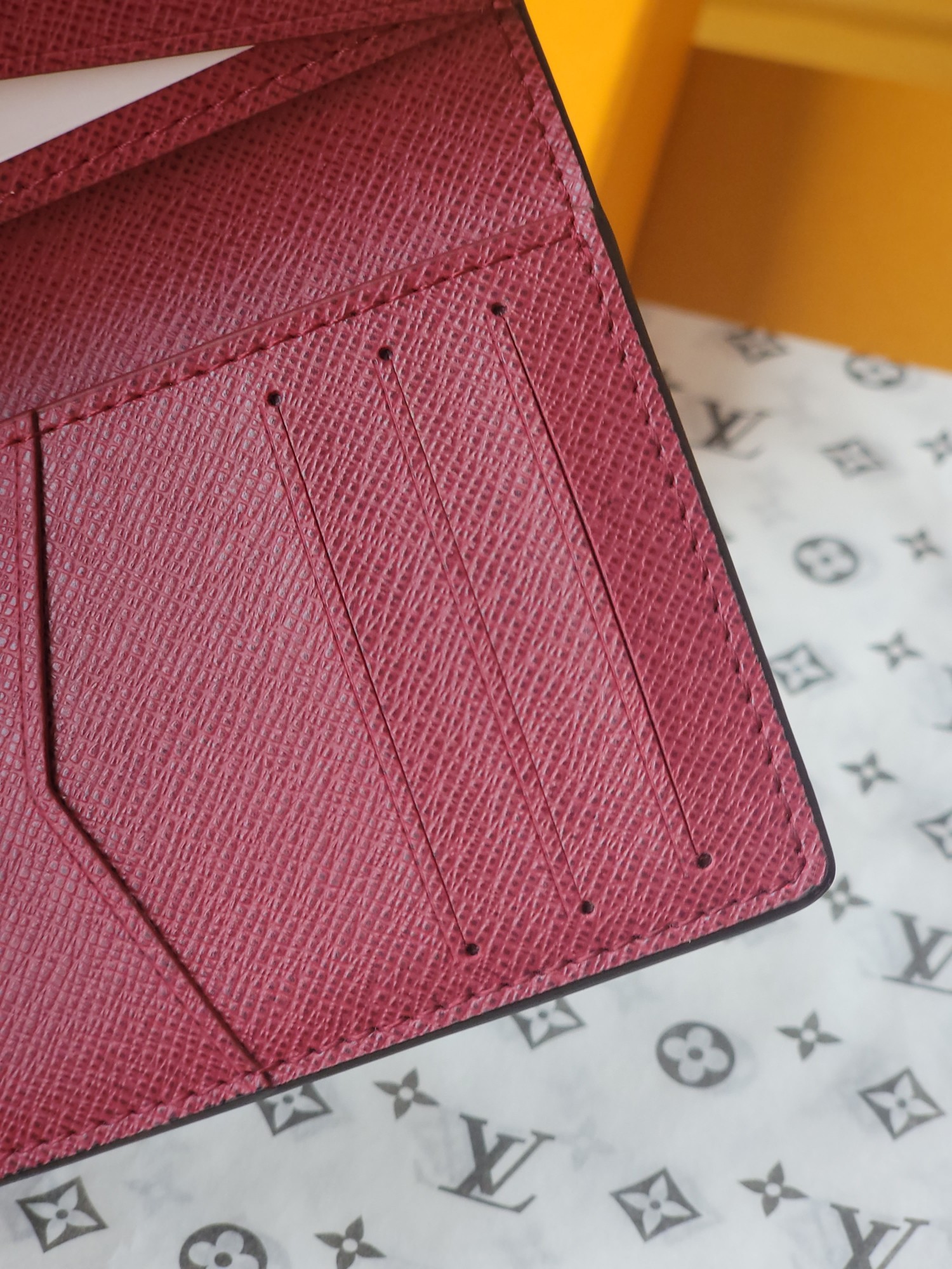 Louis Vuitton Pocket Organizer Wallet Taiga Leather - Navy & Burgundy 9 a1752919151286 2684