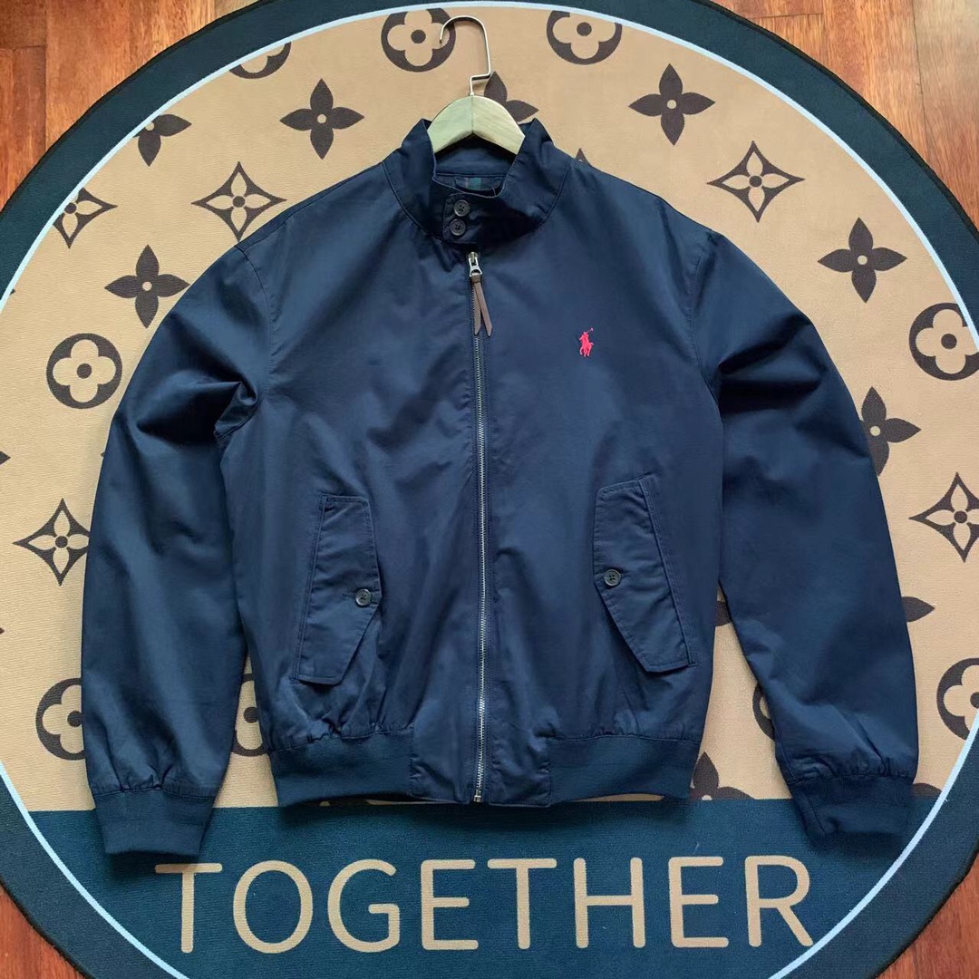 Ralph Lauren Men's Lightweight Three-Color Stand Collar Jacket Classic Fit