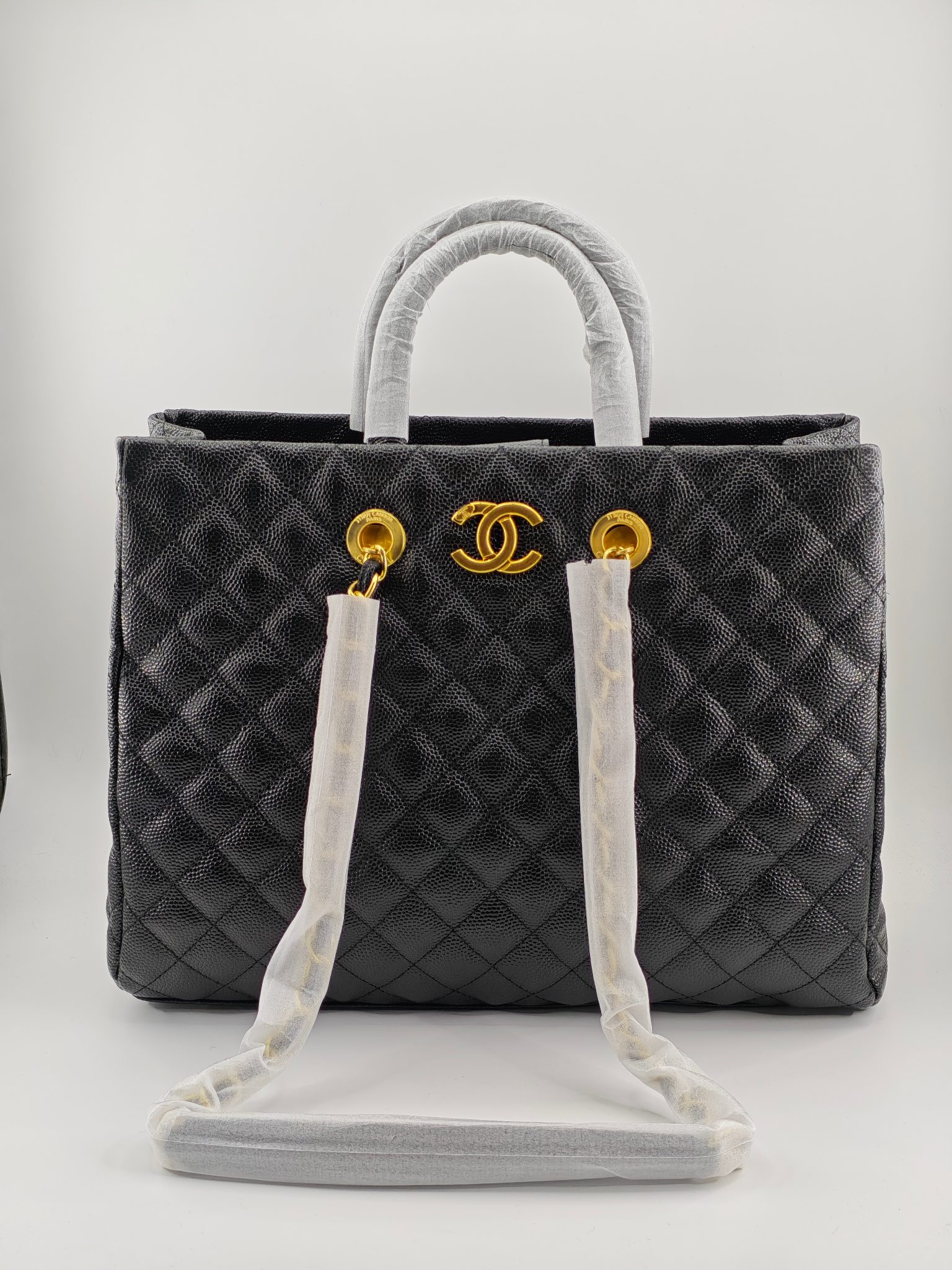  25升级版托特包
黑色头层牛皮鱼子酱鎏金五金
实物实拍
款号：8007
尺寸 35*30*13 
