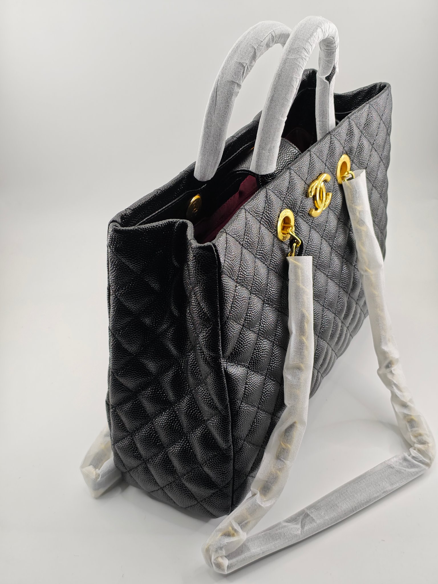  25升级版托特包
黑色头层牛皮鱼子酱鎏金五金
实物实拍
款号：8007
尺寸 35*30*13 
