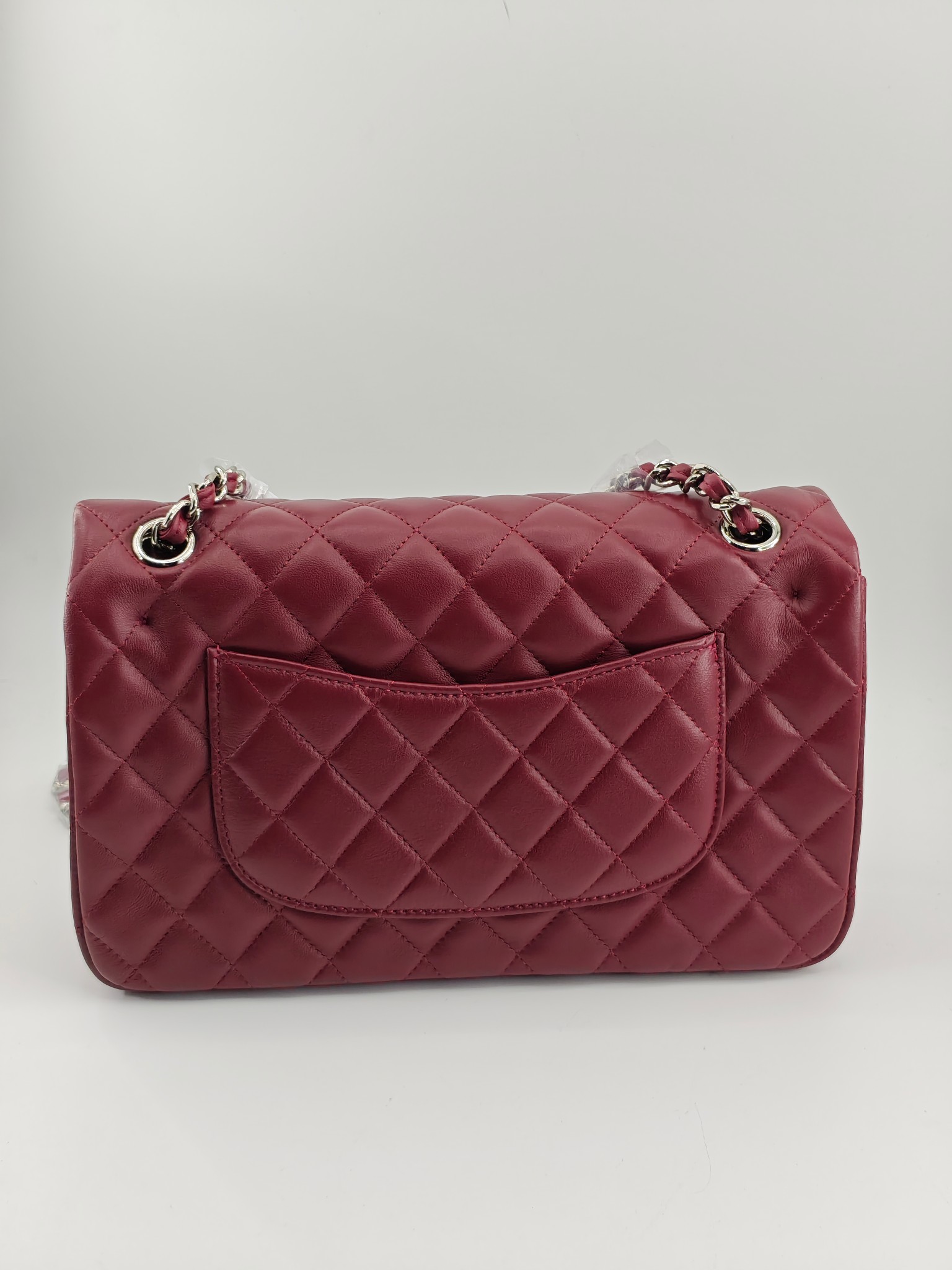  升级版CF中号
酒红头层羊皮银扣
实物实拍
款号：1112
尺寸：25.5X16X7 