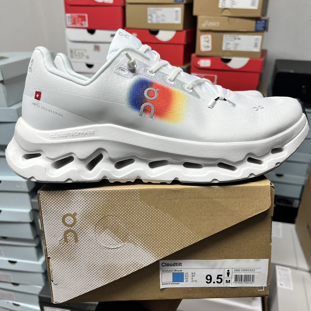 纯原 On昂跑 Cloudtilt Loewe 彩虹配色 户外街头机能风跑步鞋
Cloud Hi Ed