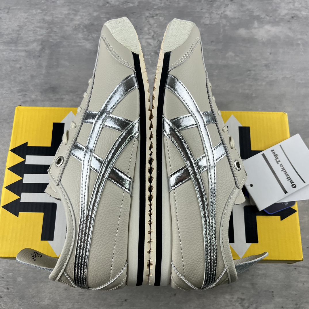  外贸工厂纯原 Onitsuka Tiger Mexico 66 DELUXE  鬼冢虎 灰银 墨西哥升