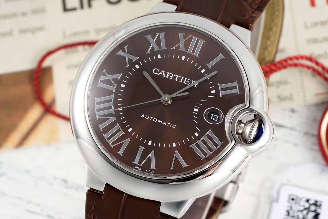 Cartier Ballon Bleu 40mm Automatic Brown Dial Leather Strap Watch 3 i1736780936 4241 2
