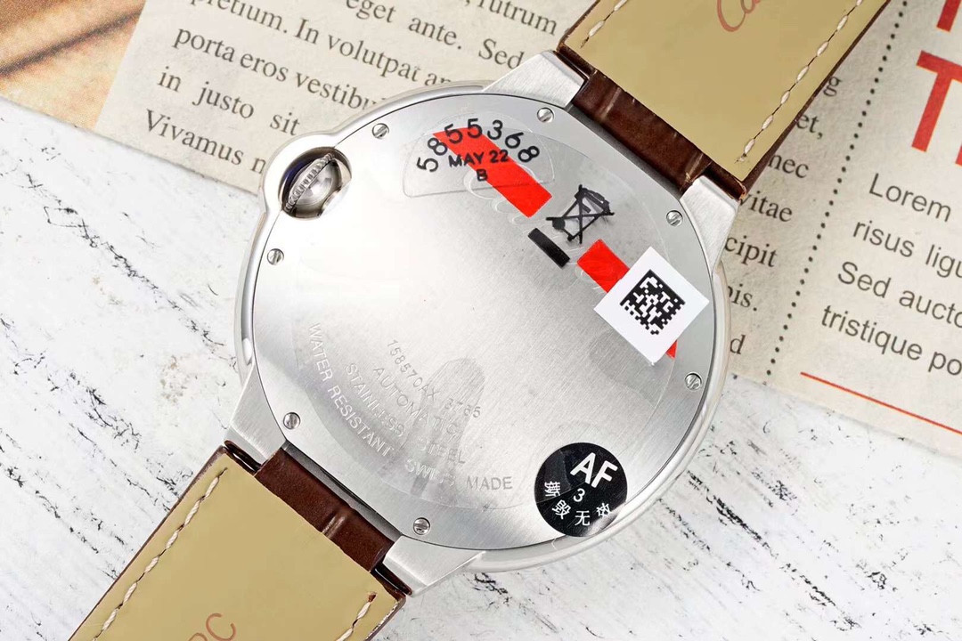 Cartier Ballon Bleu 40mm Automatic Brown Dial Leather Strap Watch 6 i1736780936 4589 5