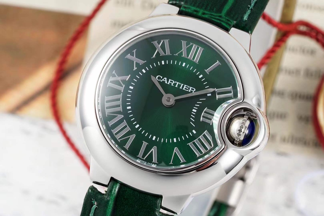 Cartier Ballon Bleu 28mm Quartz Watch - Green Dial, Stainless Steel Case 2 i1737187748 8214 1