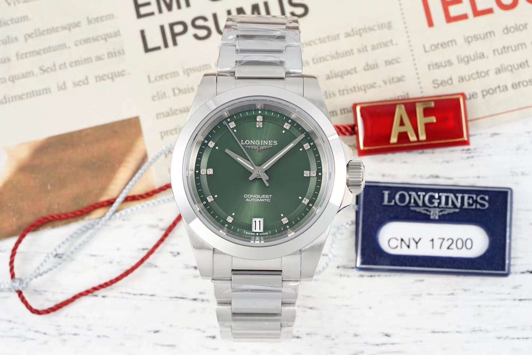 Longines Conquest Automatic Green Dial Stainless Steel Watch 34mm 2 i1737287134 4577 0