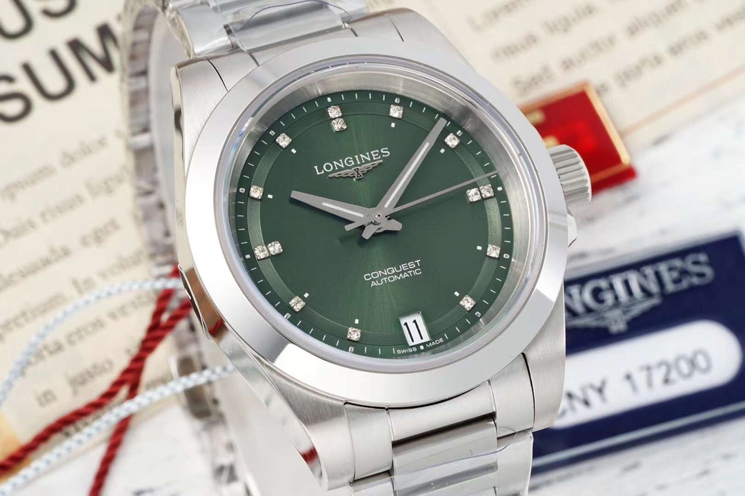 Longines Conquest Automatic Green Dial Stainless Steel Watch 34mm 3 i1737287134 9320 1