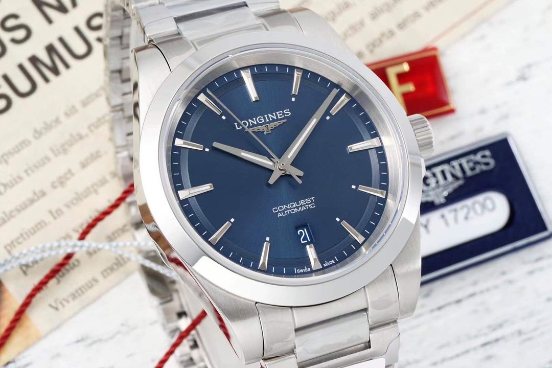 Longines Conquest Automatic 41mm Blue Dial Stainless Steel Men's Watch