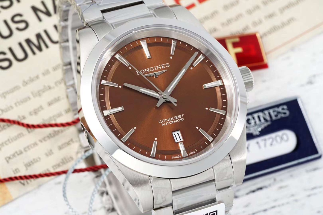 Longines Conquest Automatic Brown Dial Stainless Steel Men's Watch