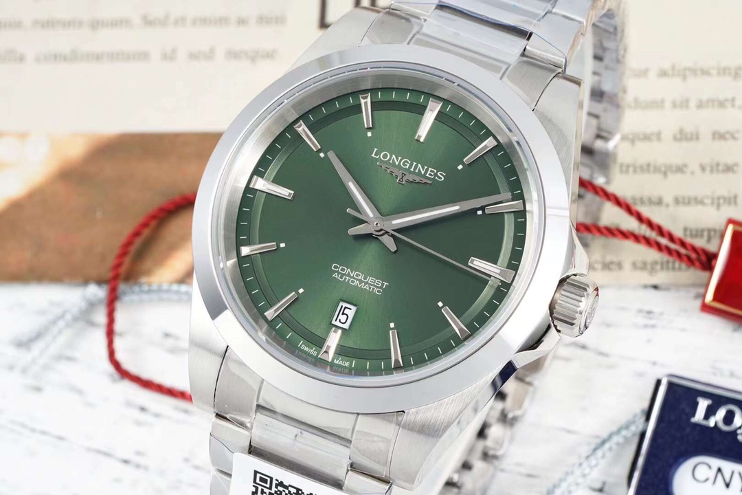 Longines Conquest Automatic Green Dial Stainless Steel Men's Watch L3.776.4.02