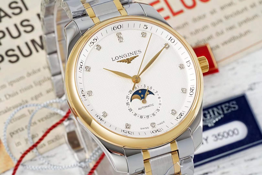 Longines Master Collection 42mm Automatic Moon Phase Two-Tone Watch