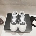 Chanel Sneakers Casual Shoes Chamois Cowhide Fashion Casual