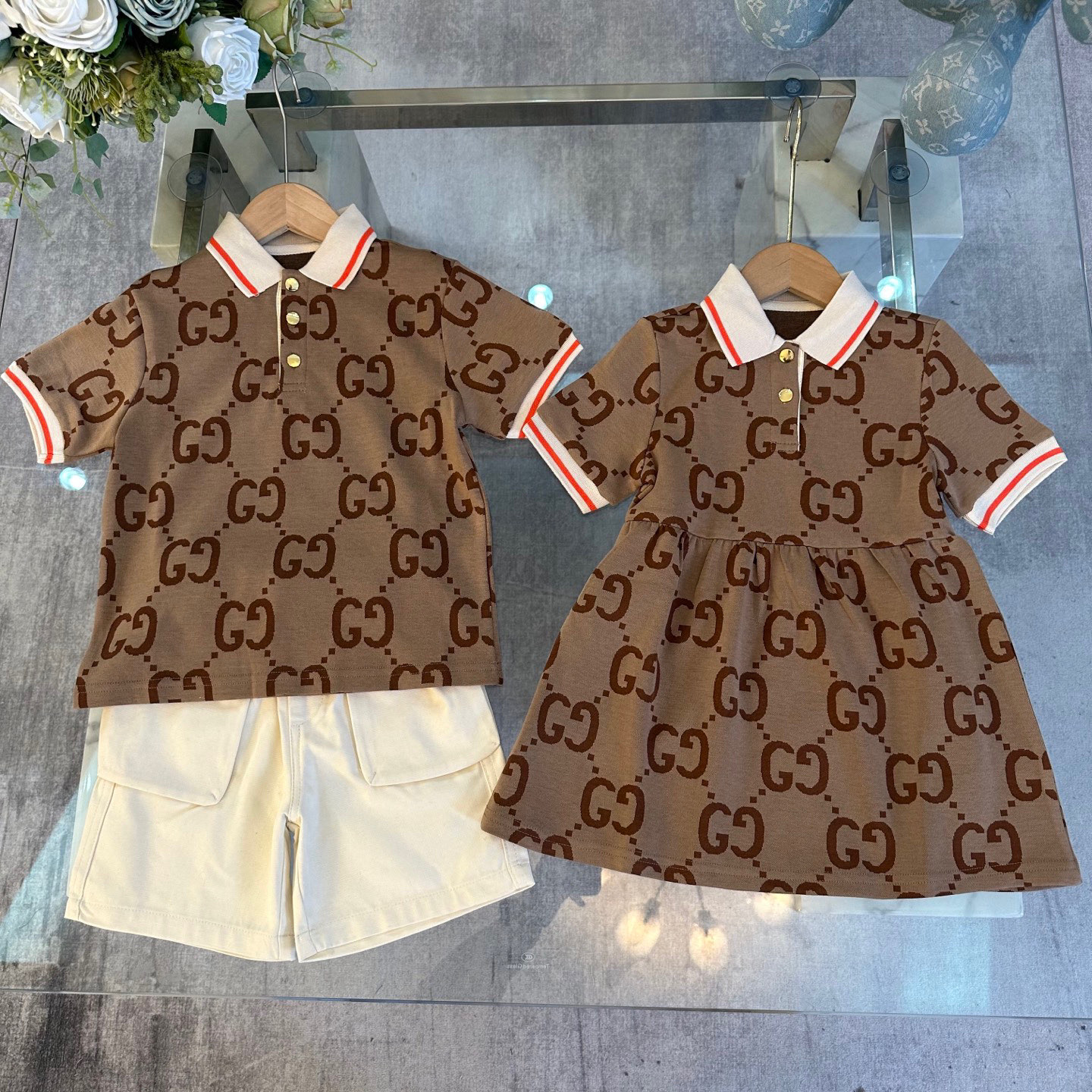 Gucci Kids Polo Dress - Breathable Cotton, Perfect for Spring & Summer 10 i1740963386556 5239 0 8