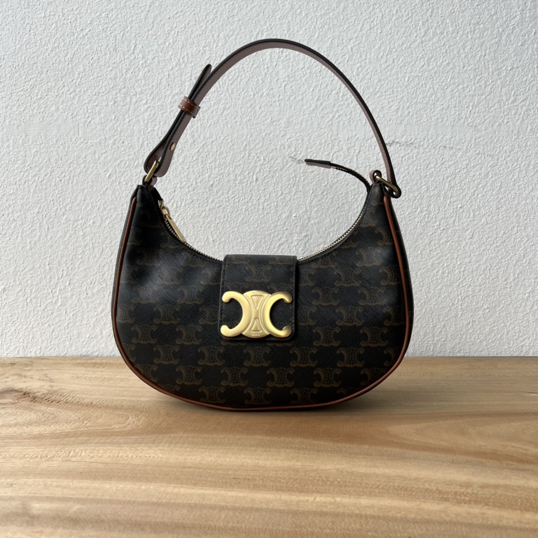 Ava 腋下包 P1300 新品 大ロゴ付きの復古デザイン