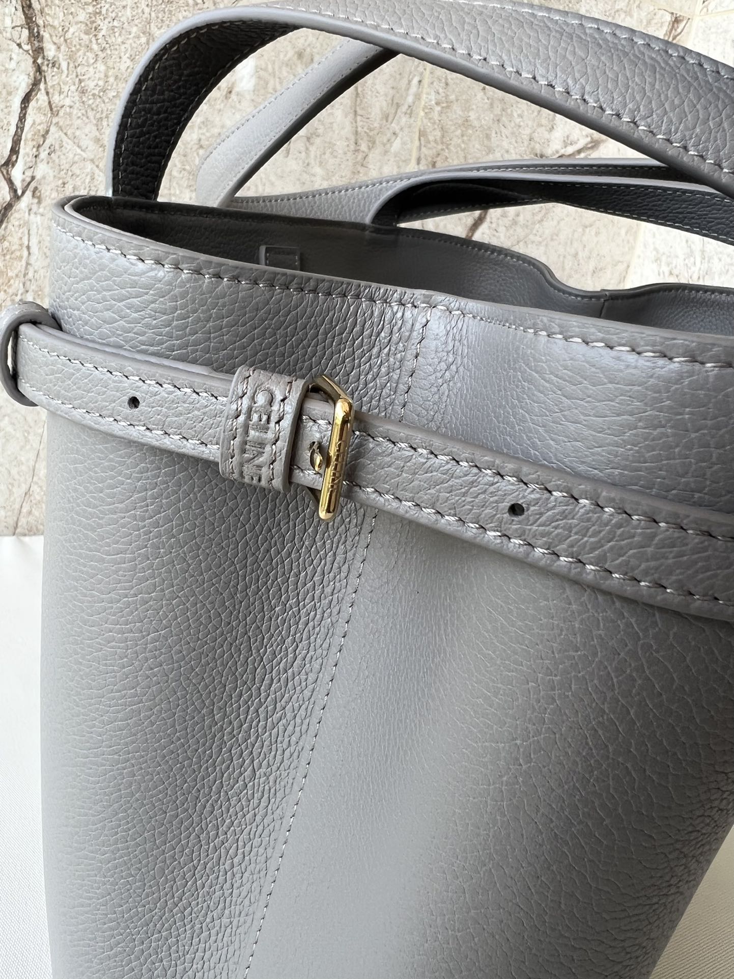 CELINE CABAS ANAÏS 小号粒面牛皮革手袋 - 大容量で実用的