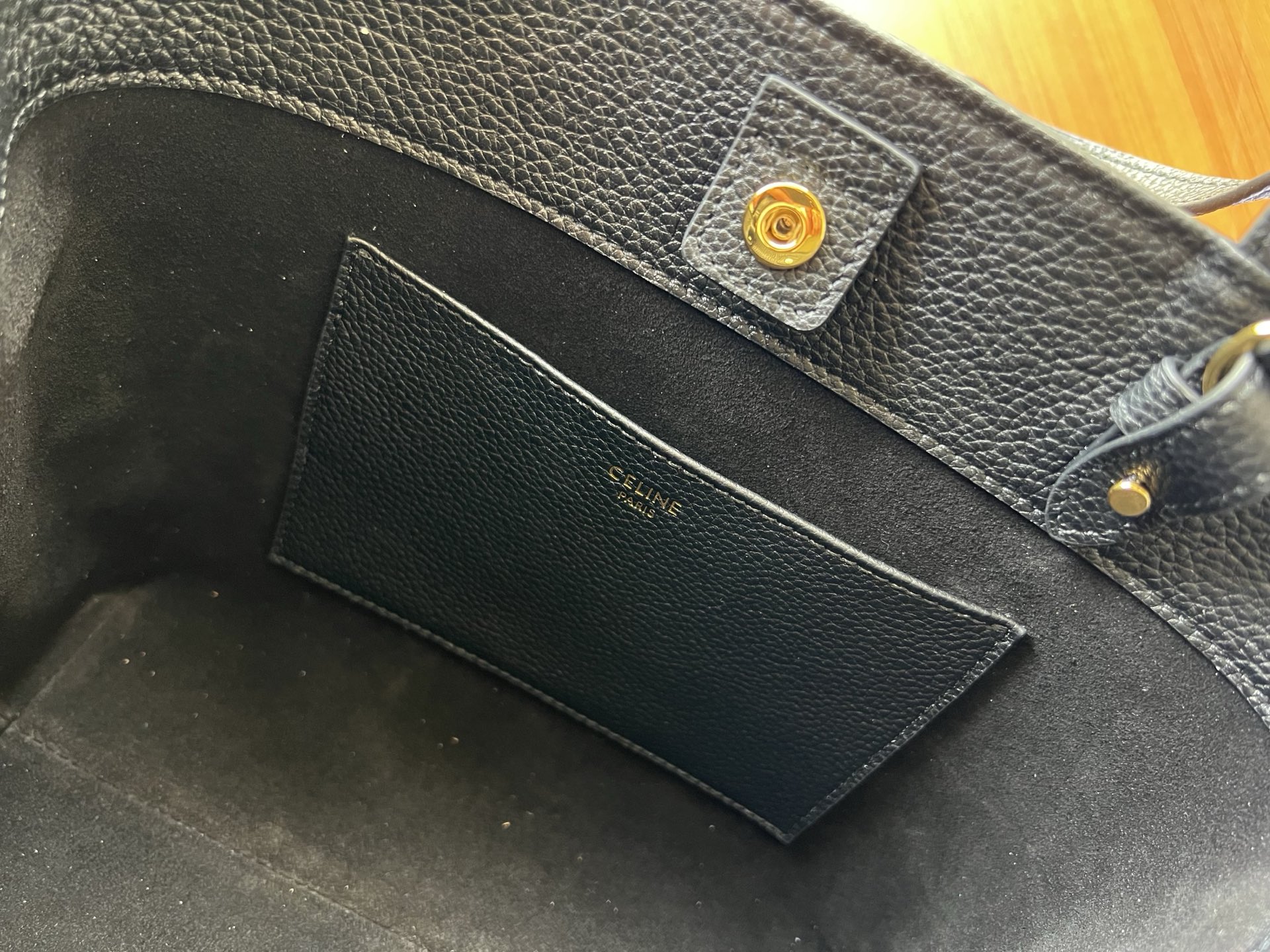 CABAS ANAIS 迷你手袋 粒面牛皮革仕様のトートバッグ