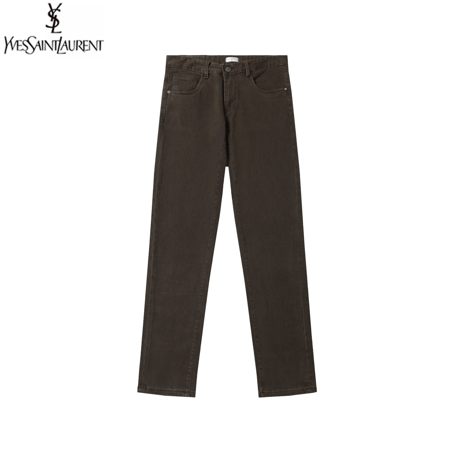 Luxurious Saint Laurent SLP Jeans: St. Roland’s High-End Water Washed Denim - 图片 1