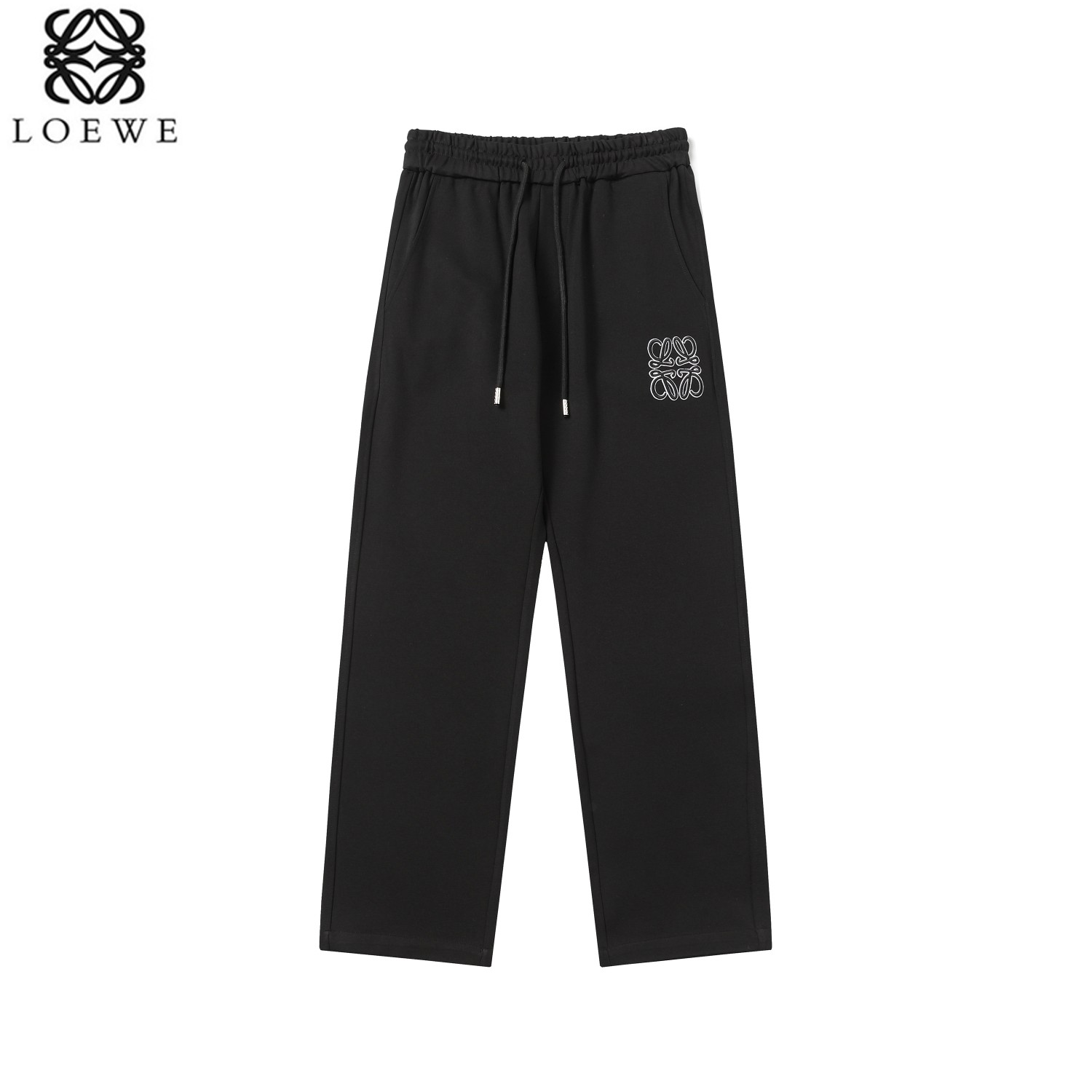 Loewe 24fw Embroidered Pants: High-quality fabric, intricate embroidery, flattering cut for leg lines. - 图片 1