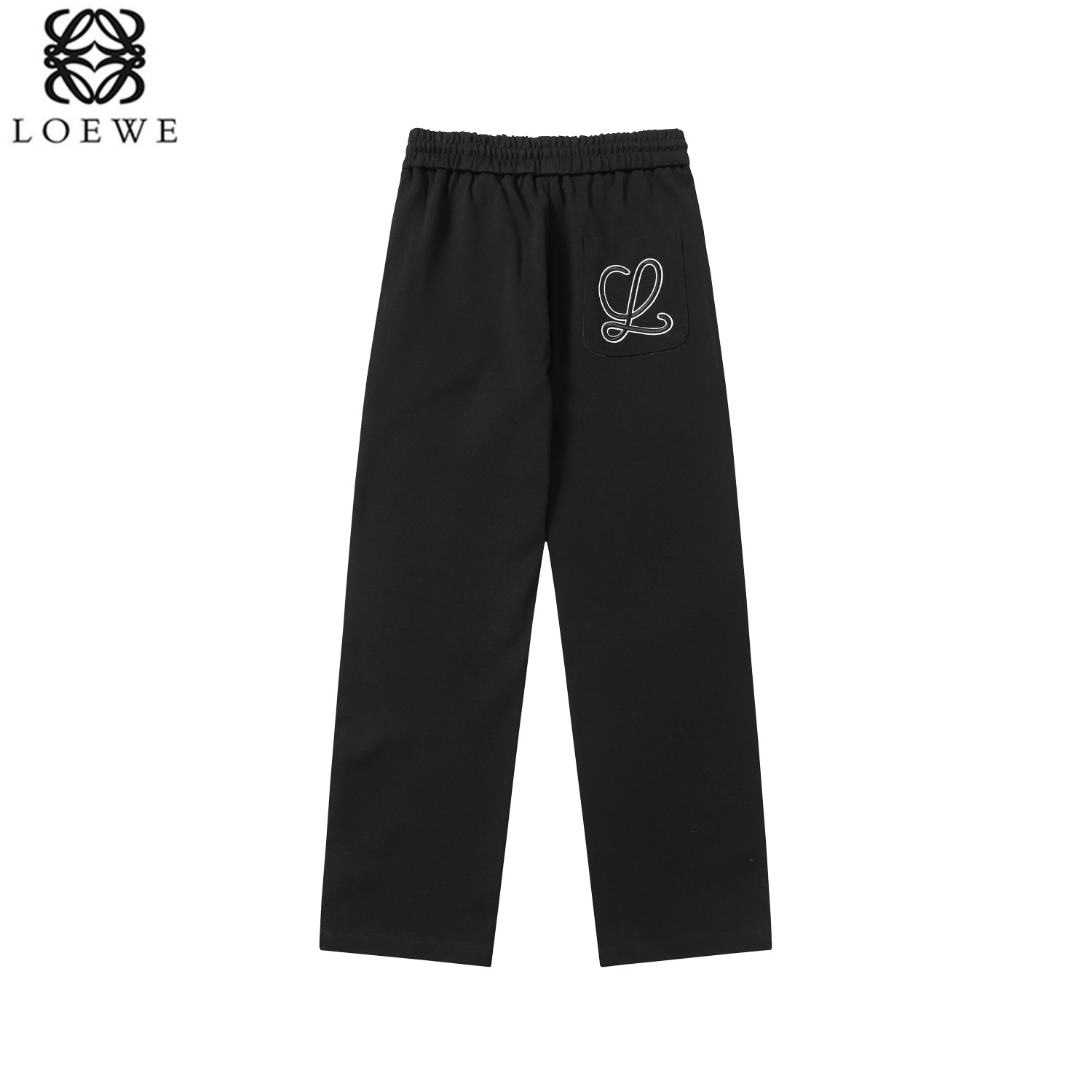 Loewe 24fw Embroidered Pants: High-quality fabric, intricate embroidery, flattering cut for leg lines. - 图片 2