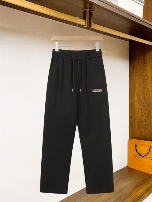 Balenciaga Elastische Tailleband Casual Broek - Hoogwaardige Stof & Comfort 1 Balenciaga Elastische Tailleband Casual Broek - Hoogwaardige Stof & Comfort