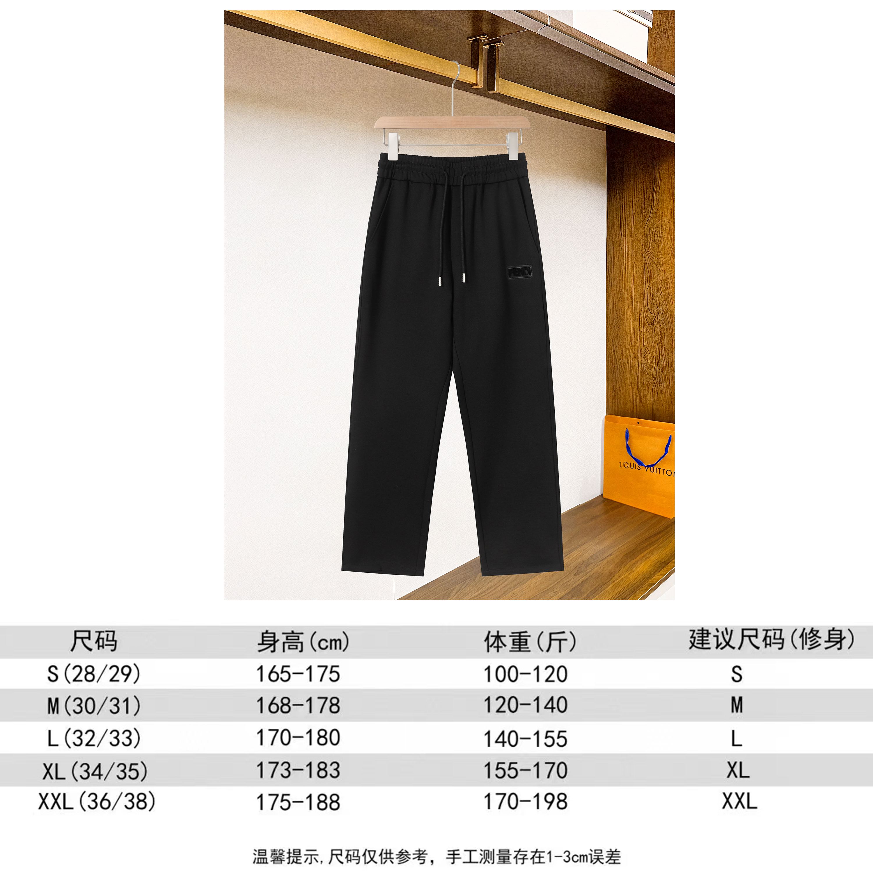 “New Leisure Pants: Fendy 2025 Design, Imported Fabric, Perfect Details, Various Sizes Available” - 图片 9