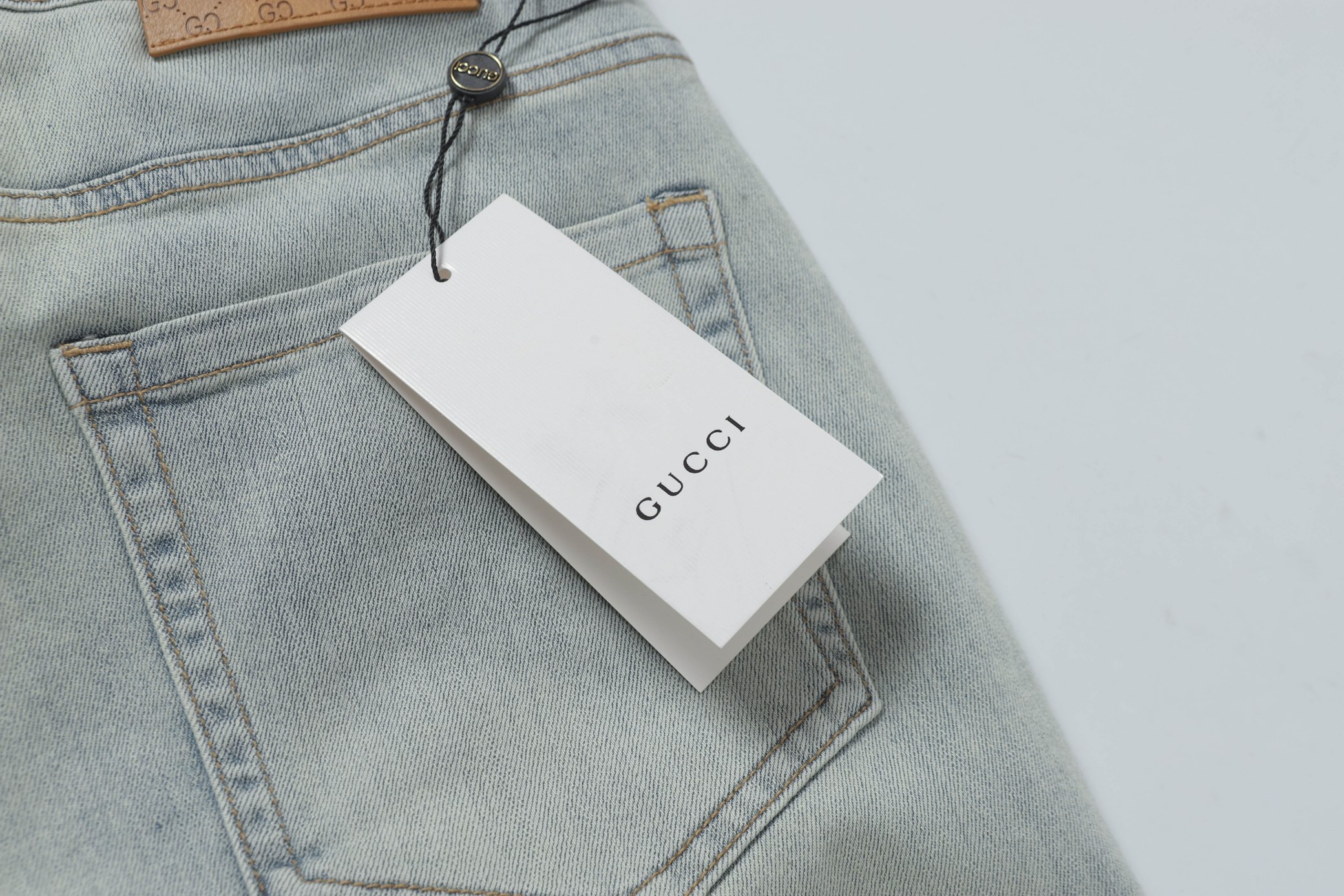 New Gucci 2025 Spring Jeans with Original Hardware – YS610# Blast – Size 28-38 - 图片 8