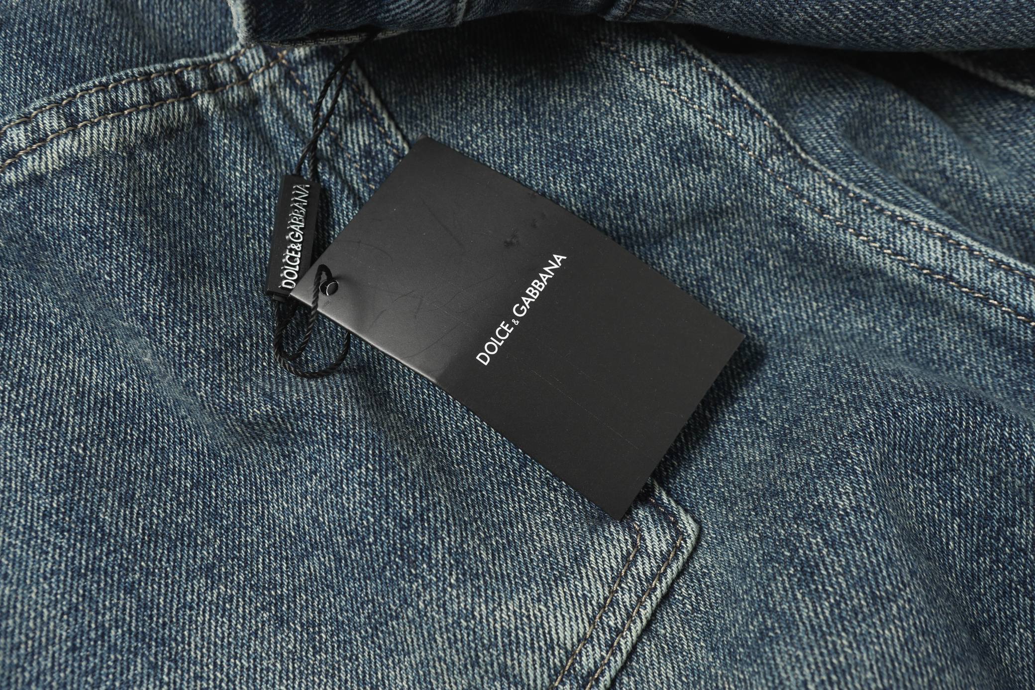 Exclusive High-End Jeans: Dolce & Gabbana YS G386# – Customized Fabrics, Impeccable Details, High Quality - 图片 8
