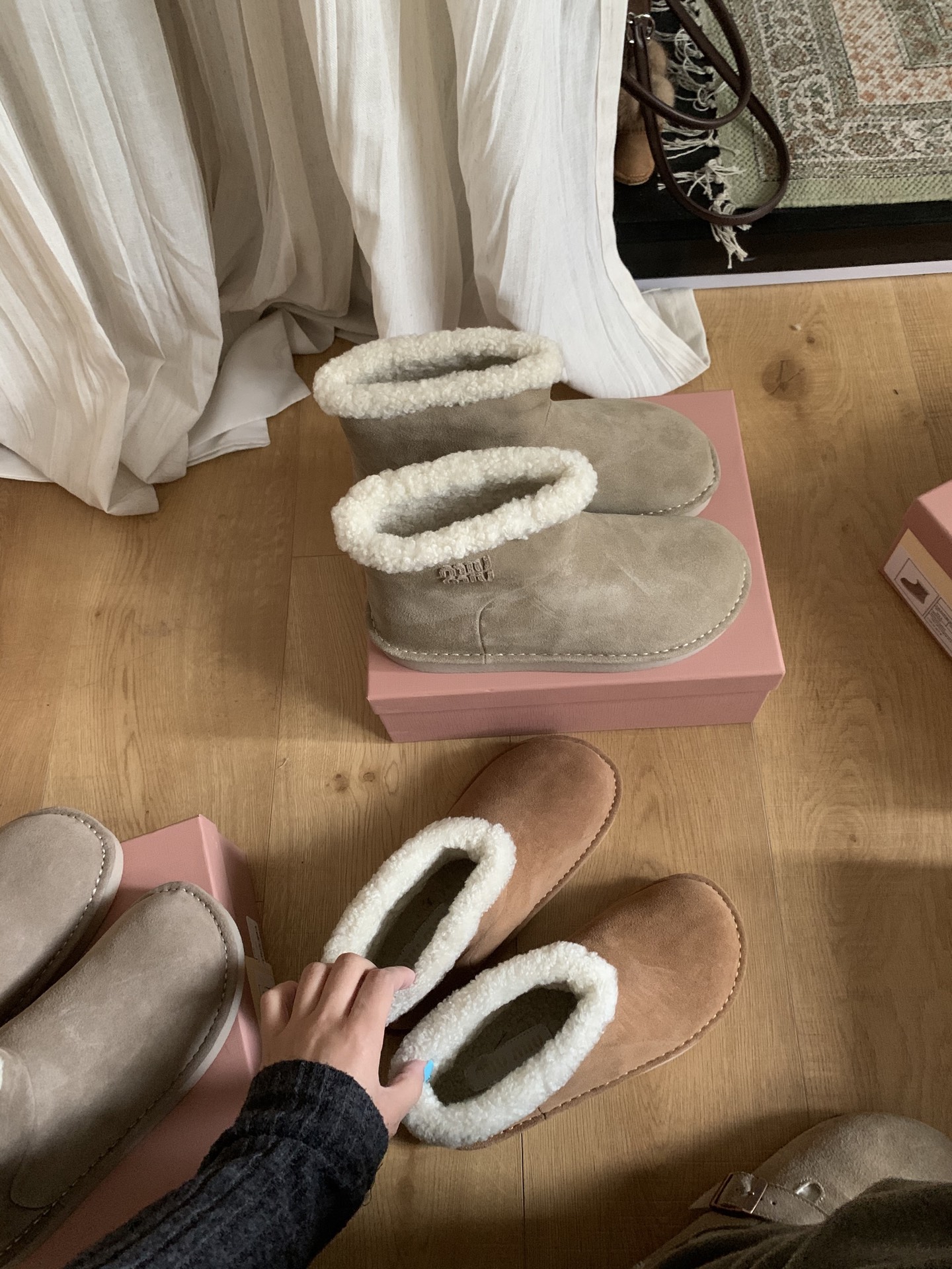 NO:647484,Detailed real shots, snow boots, boots19860909细节实拍,雪地靴,boots,Women's Shoes