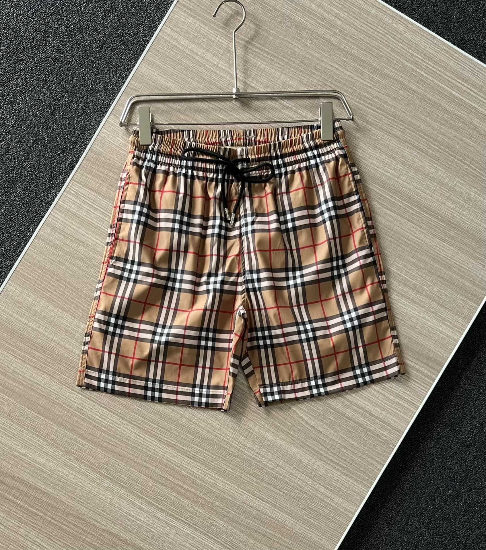 Beste AAA+
 Burberry Kleidung Kurze Hosen Schwarz Khaki Unisex Sommerkollektion Fashion Lässig