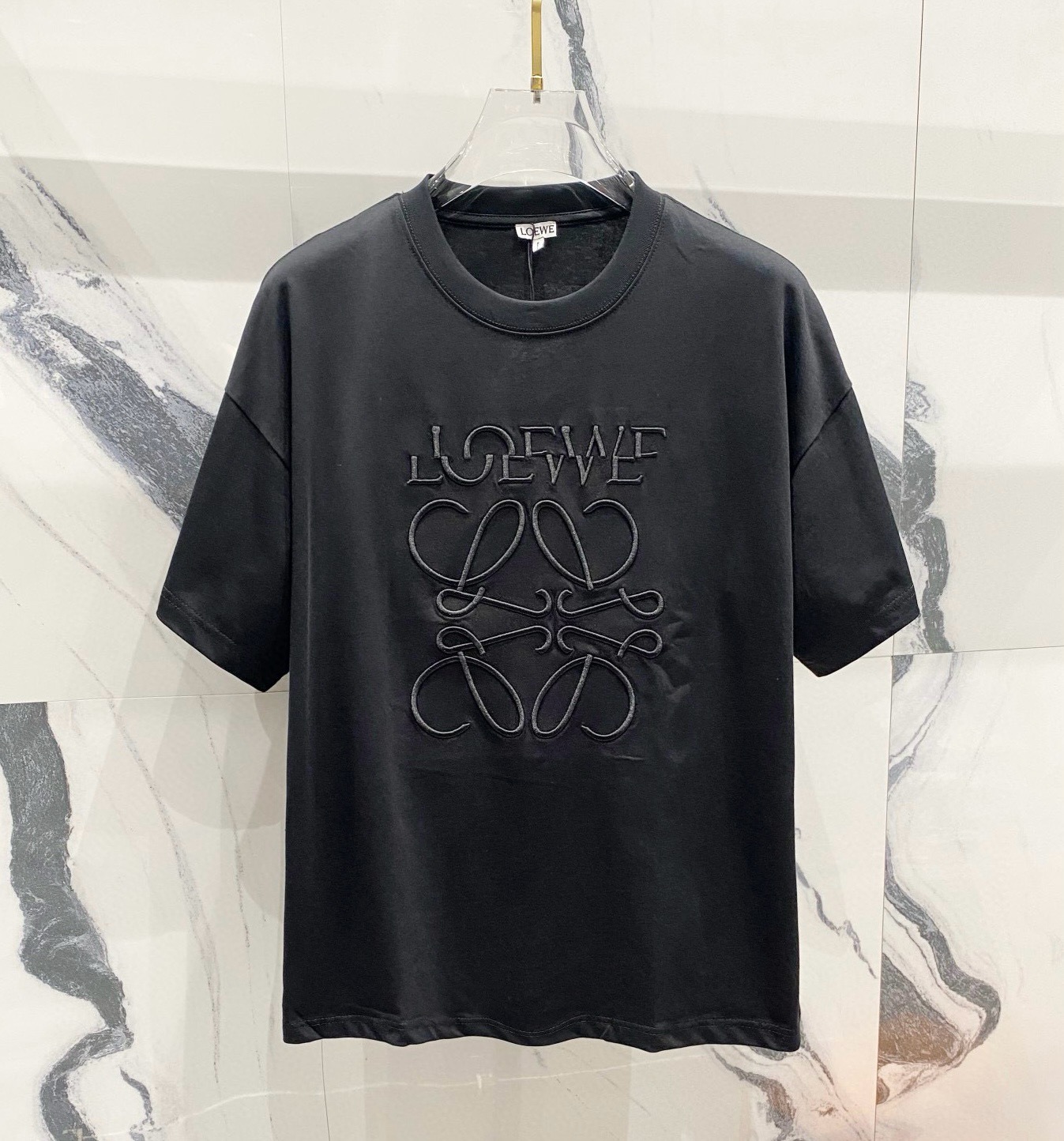 Loewe Embroidered Logo T-Shirt 25SS, Lightweight Cotton, Unisex Fit