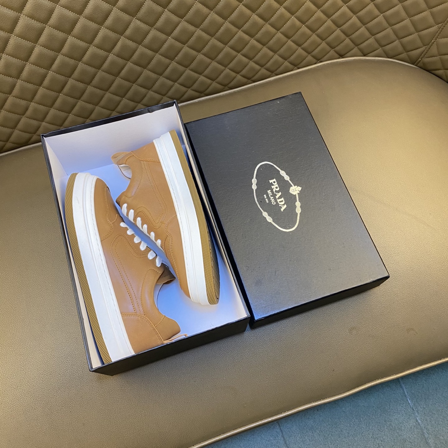 Prada Style Leather Men's Shoes Lookbook Reference image 1