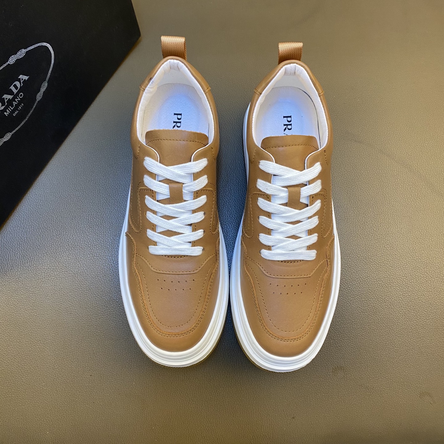 Prada Style Leather Men's Shoes Lookbook Reference image 2
