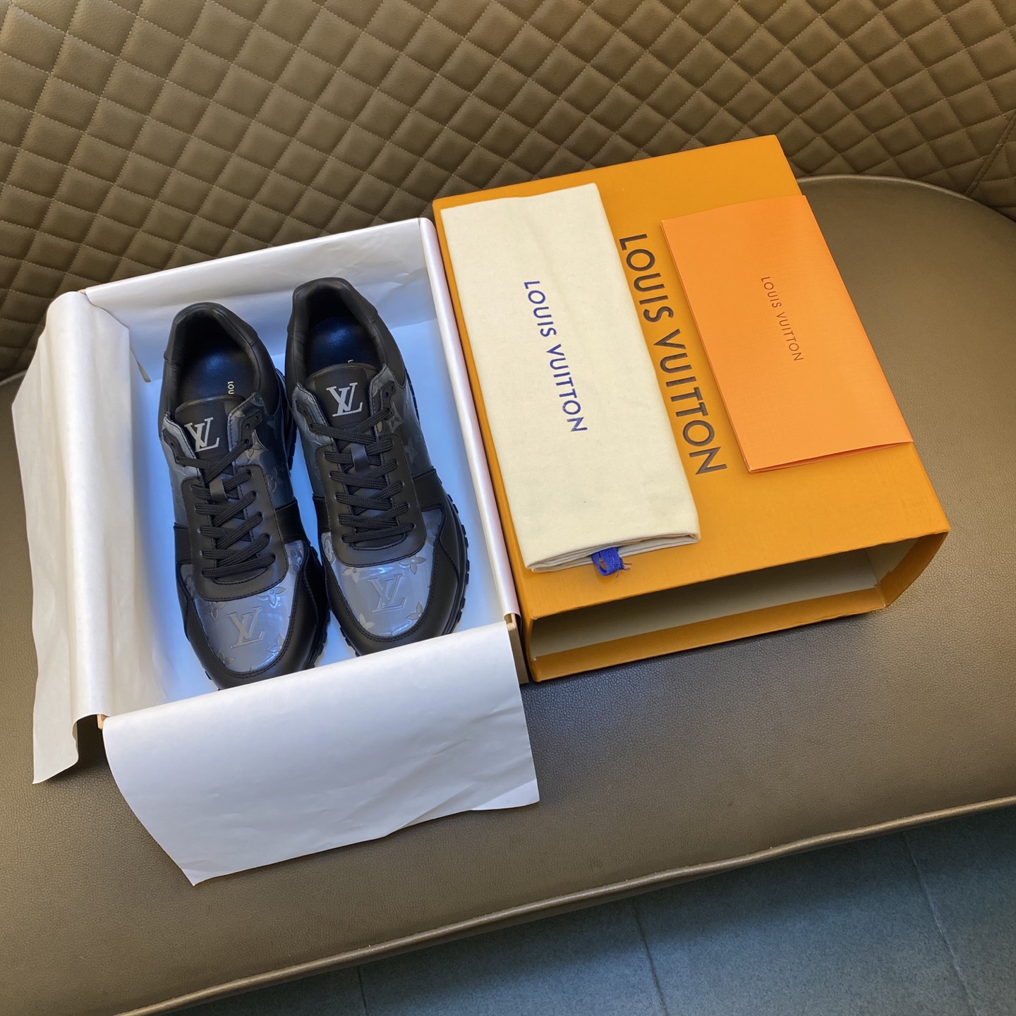 LV Style Leather Men's Shoes Lookbook Reference image 1