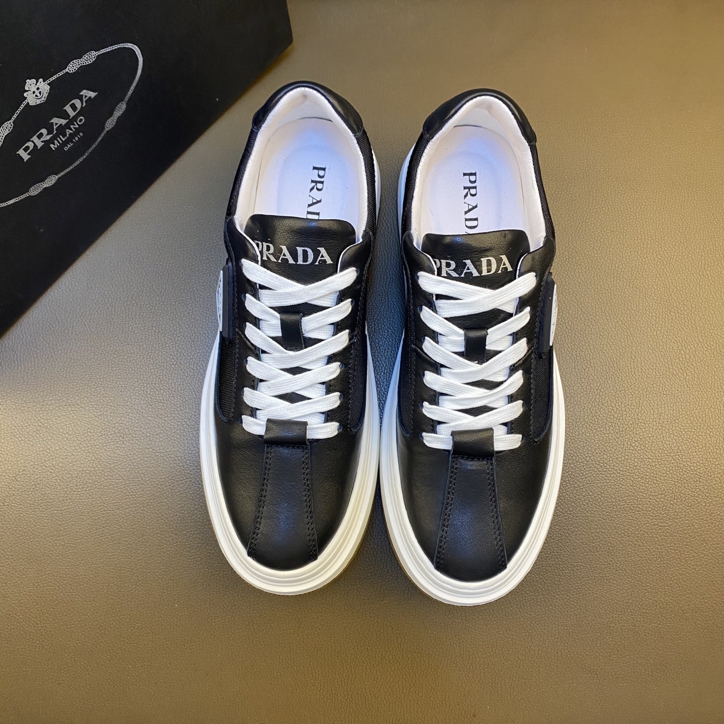 Prada Style Leather Men's Shoes Lookbook Reference image 2