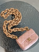 What’s the best to buy replica
 Chanel Classic Flap Bag Crossbody & Shoulder Bags Gold Pink Lambskin Sheepskin Fall/Winter Collection Chains