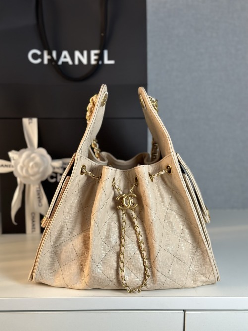 Chanel 25S Hobo Bag Small Caviar Leather Drawstring Bucket Bag 1 Chanel 25S Hobo Bag Small Caviar Leather Drawstring Bucket Bag