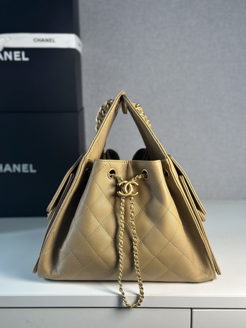 Chanel 25B Hobo Bag, Apricot, Small, Caviar Leather, Gold Hardware, Drawstring 1 Chanel 25B Hobo Bag, Apricot, Small, Caviar Leather, Gold Hardware, Drawstring