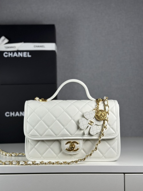 Chanel 25B Clover Series Crossbody Bag,HAAs Leather,Vintage Charm 1 Chanel 25B Clover Series Crossbody Bag,HAAs Leather,Vintage Charm